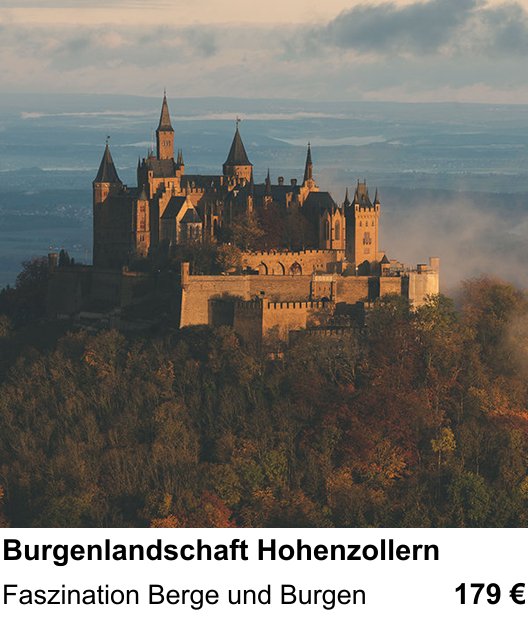 Kameratechnischer Foto-Workshop für Aufnahmen zu Burgenlandschaft Hohenzollern: Faszination Berge und Burgen
