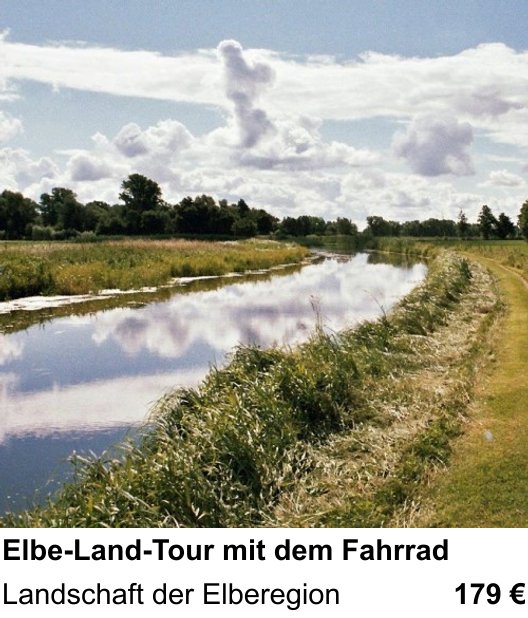 Kameratechnischer Foto-Workshop für Aufnahmen zu Elbe-Land-Tour mit dem Fahrrad: Landschaft der Elberegion