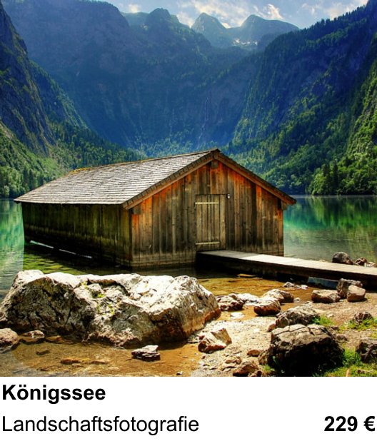 Kameratechnischer Foto-Workshop für Aufnahmen zu Königssee: Landschaftsfotografie