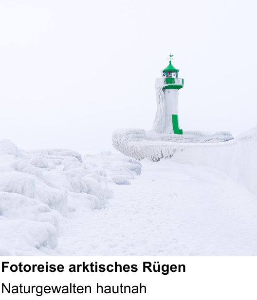 Kameratechnischer Foto-Workshop für Aufnahmen zu Fotoreise arktisches Rügen: Naturgewalten hautnah