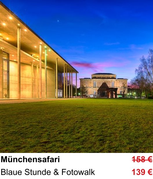 Münchensafari fotografisch erleben
