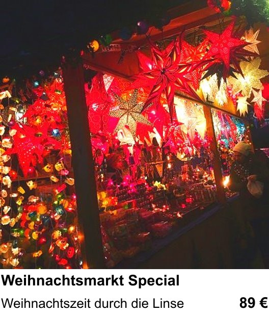 Fotokurs in München mit dem Thema Weihnachtsmarkt Special